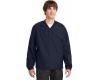 Sport-Tek V-Neck Raglan Wind Shirt - Navy
